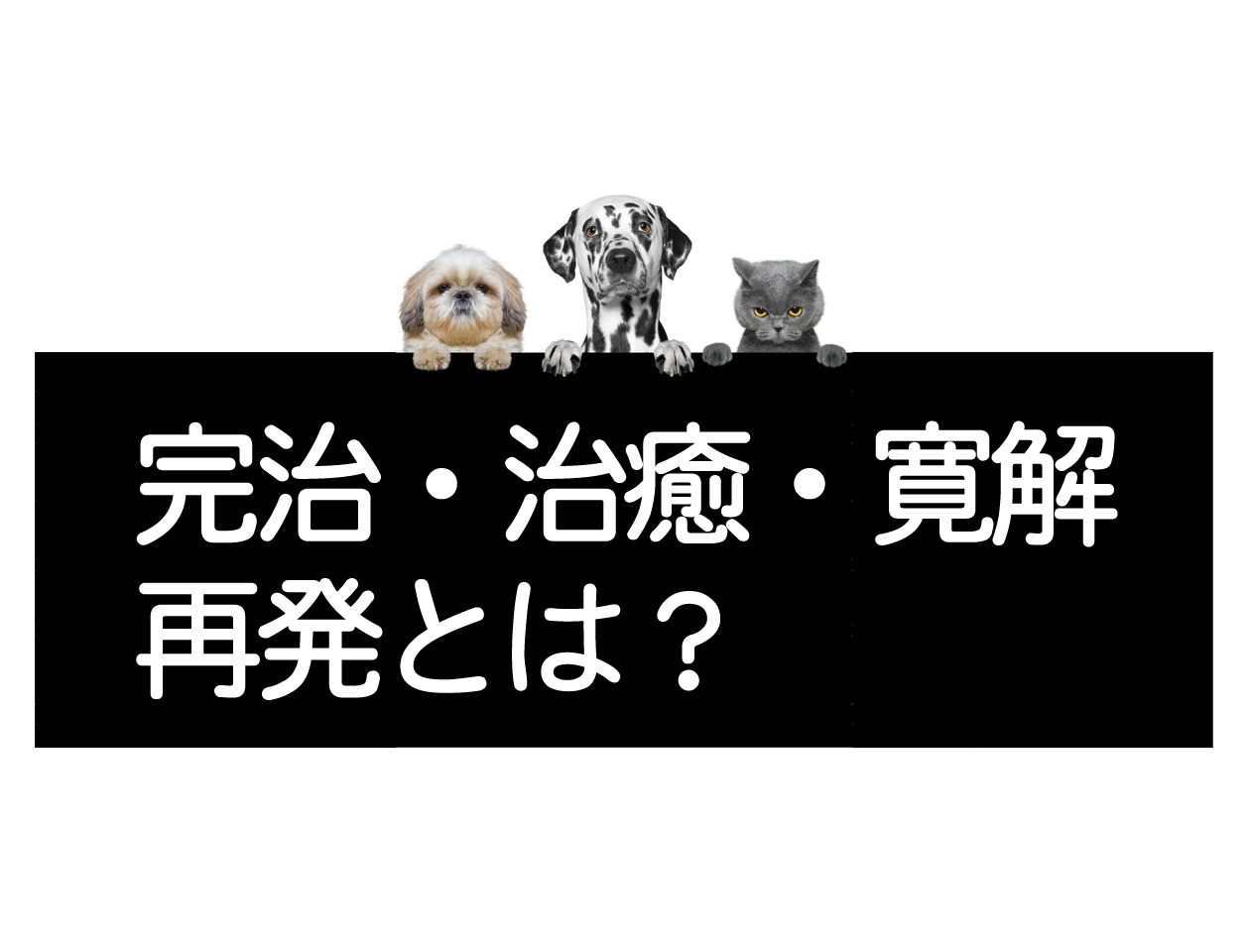 痊愈、治愈与缓解、复发与再燃的区别イメージ